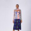 LISA FOLAWIYO CORSET CUTOUT DRESS